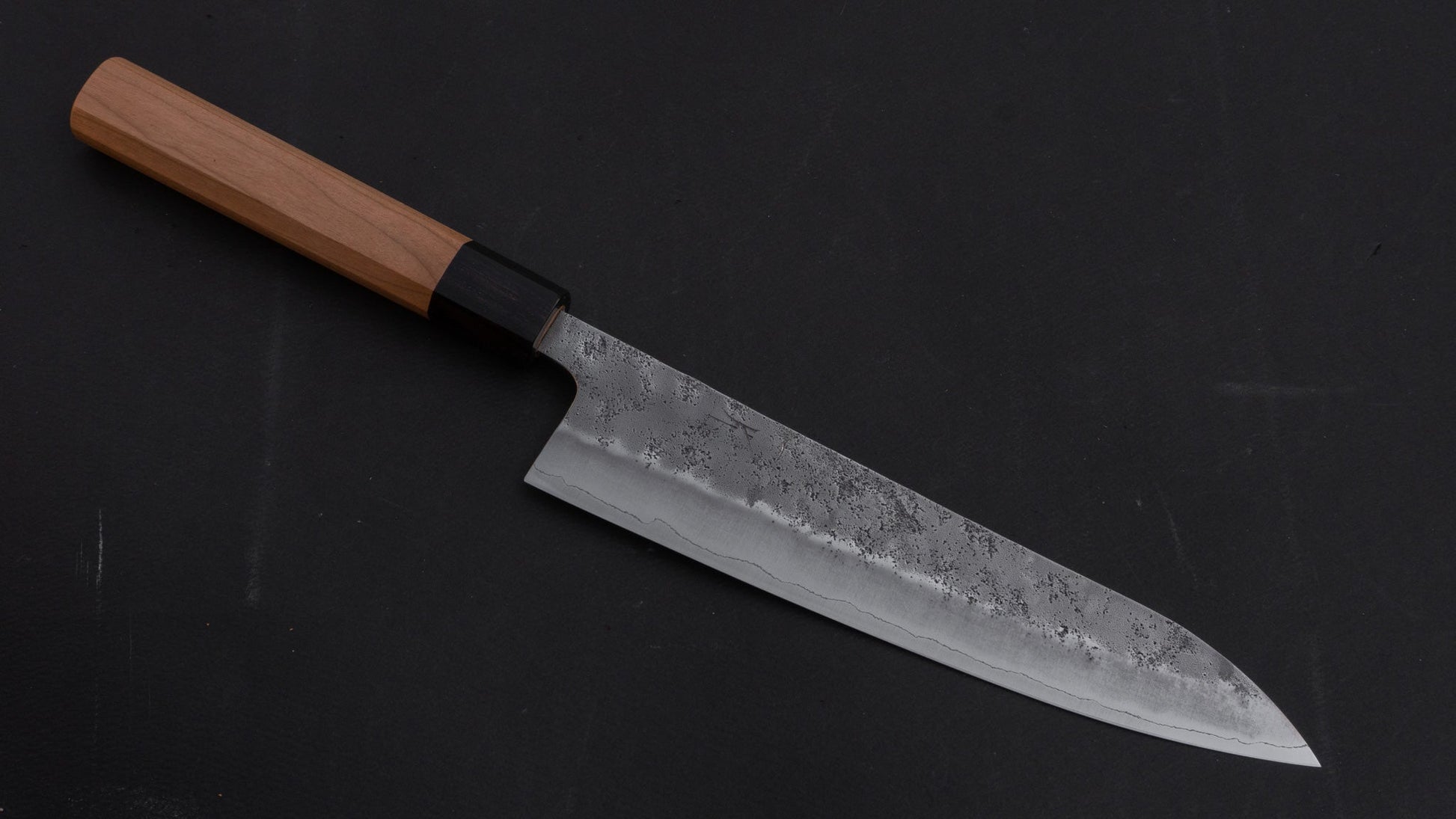 Hitohira Futana S3 Nashiji Gyuto 210mm Cherry Wood Handle | HITOHIRA