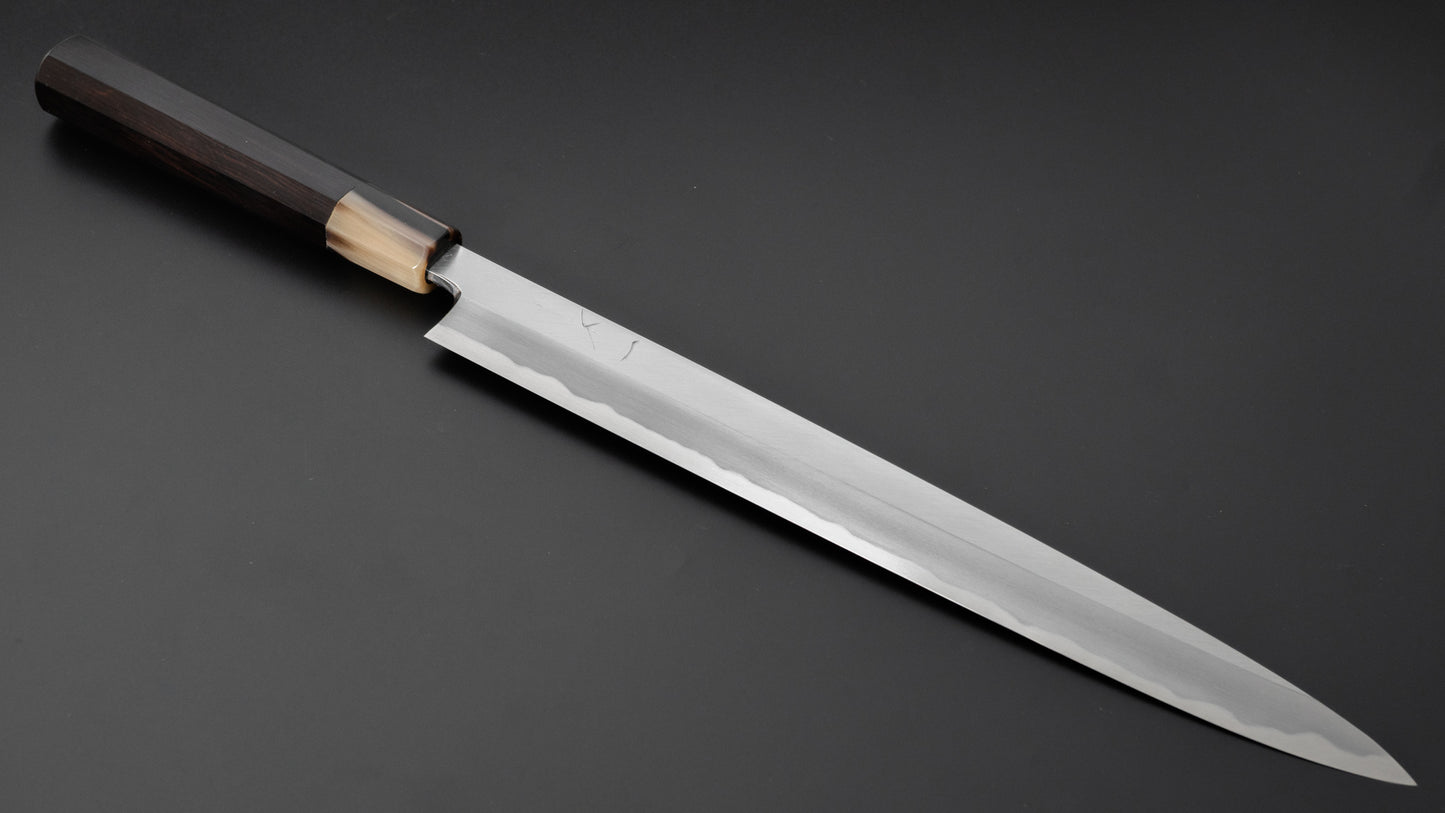 Hitohira Tanaka Mosuke White #2 Yanagiba 300mm Ebony Handle (Saya) - HITOHIRA