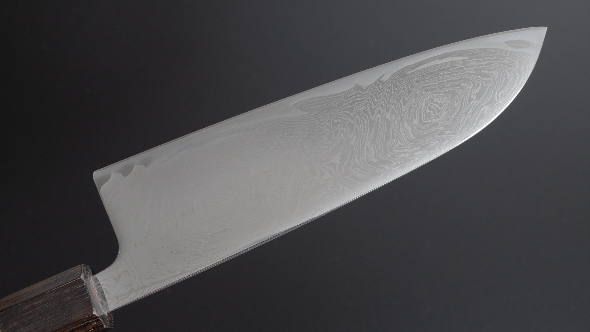 Hitohira Futana Nickel Damascus Santoku 170mm Tagayasan Handle - HITOHIRA