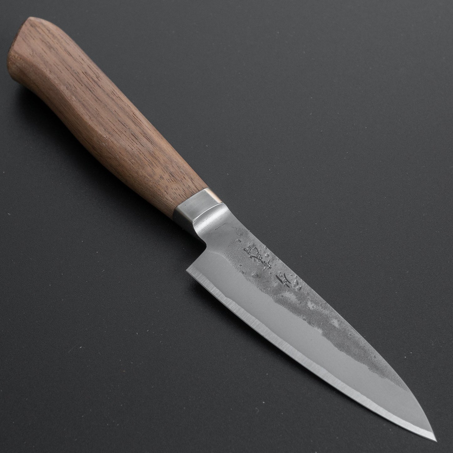 Hitohira TD Blue #2 Stainless Clad Nashiji Yo Paring 90mm Walnut Handle - HITOHIRA