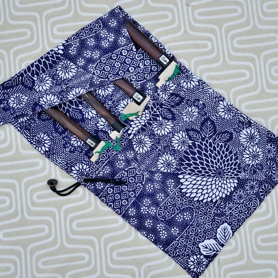 Hitohira Kimono Knife Roll Small (4 Pocket) - HITOHIRA