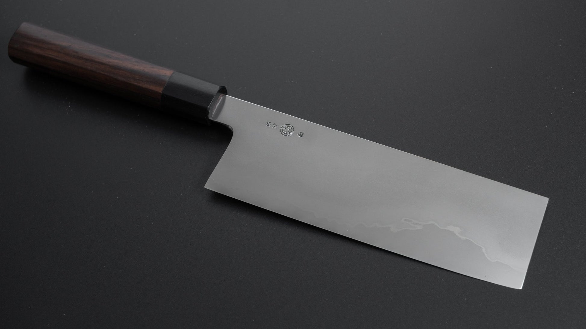 Takada no Hamono Silver #3 Suiboku Nakiri 180mm Rosewood Handle (Extra Thin) - HITOHIRA