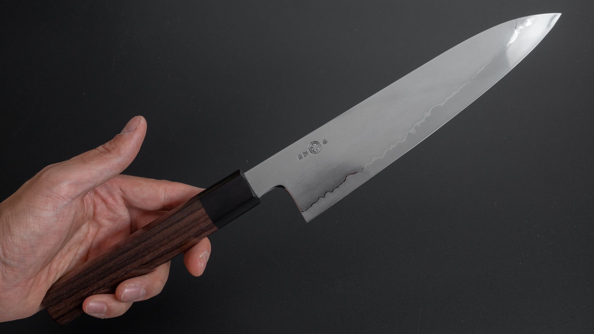 Takada no Hamono Silver #3 Suiboku Gyuto 210mm Rosewood Handle (Extra Thin) - HITOHIRA