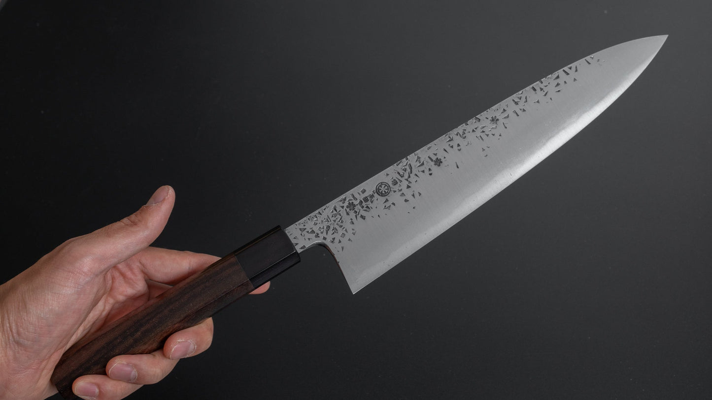 Takada no Hamono White #2 HH Reika Gyuto 240mm Rosewood Handle - HITOHIRA