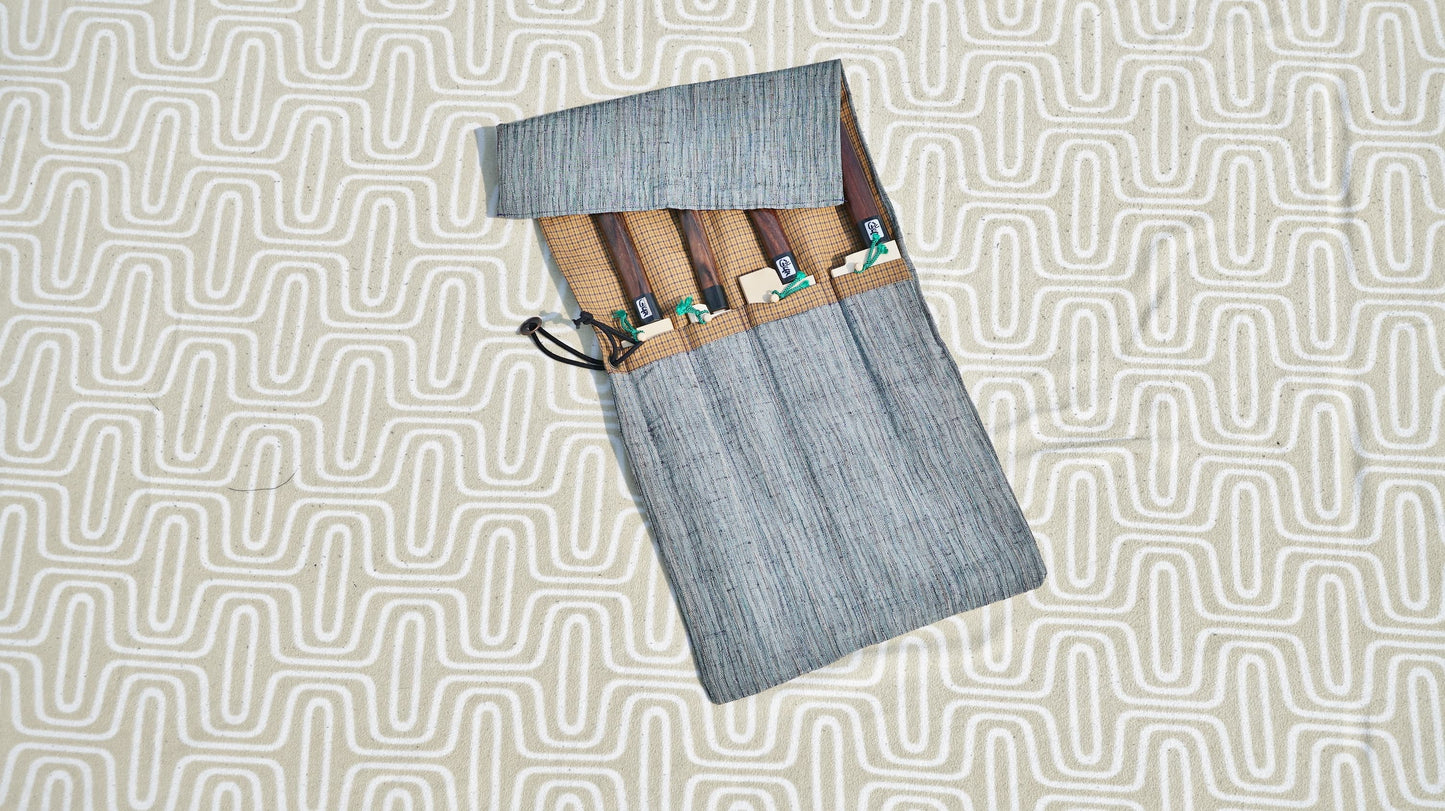 Hitohira Kimono Knife Roll Small (4 Pocket) - HITOHIRA