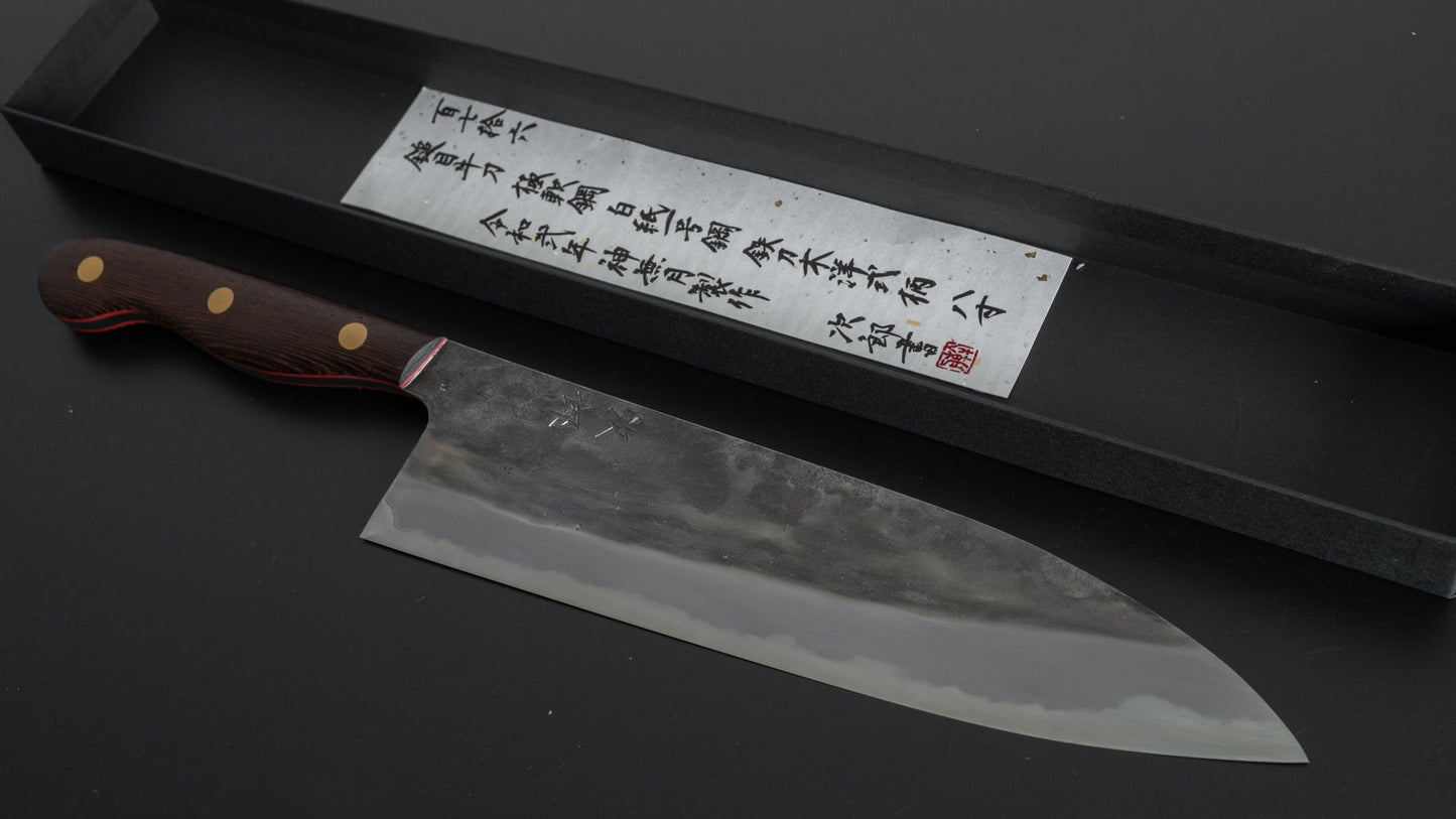 Jiro Tsuchime Yo Gyuto 240mm Tagayasan Handle (#176) - HITOHIRA