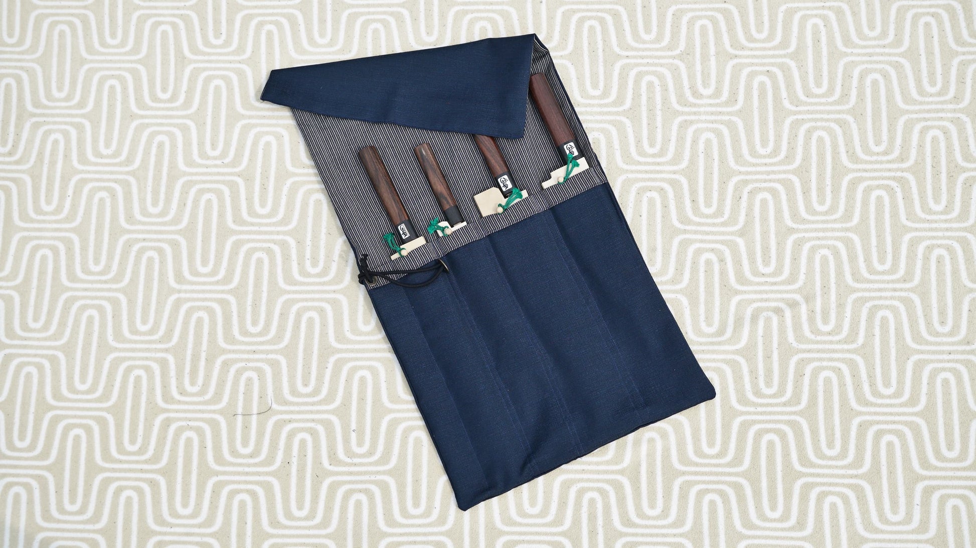 Hitohira Kimono Knife Roll Small (4 Pocket) - HITOHIRA