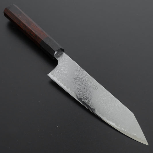 Hitohira Imojiya TH Damascus Bunka 180mm Pakka Handle (Red) - HITOHIRA