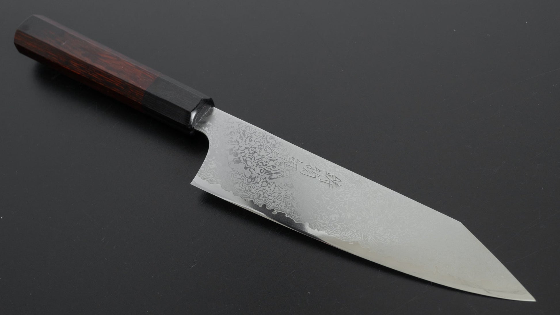 Hitohira Imojiya TH Damascus Bunka 180mm Pakka Handle (Red) - HITOHIRA