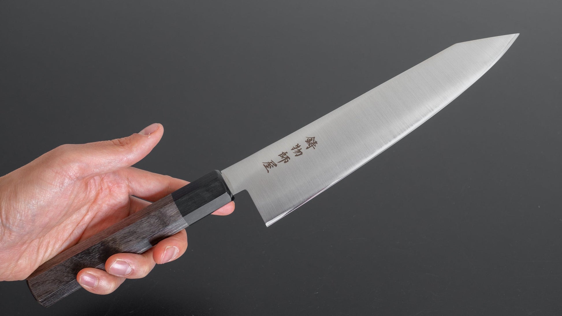 Hitohira Imojiya TH Stainless Kiritsuke Gyuto 210mm Pakka Handle (Wa) - HITOHIRA