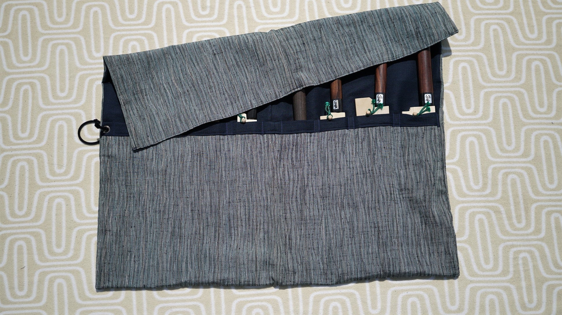 Hitohira Kimono Knife Roll Large (8 Pocket) - HITOHIRA