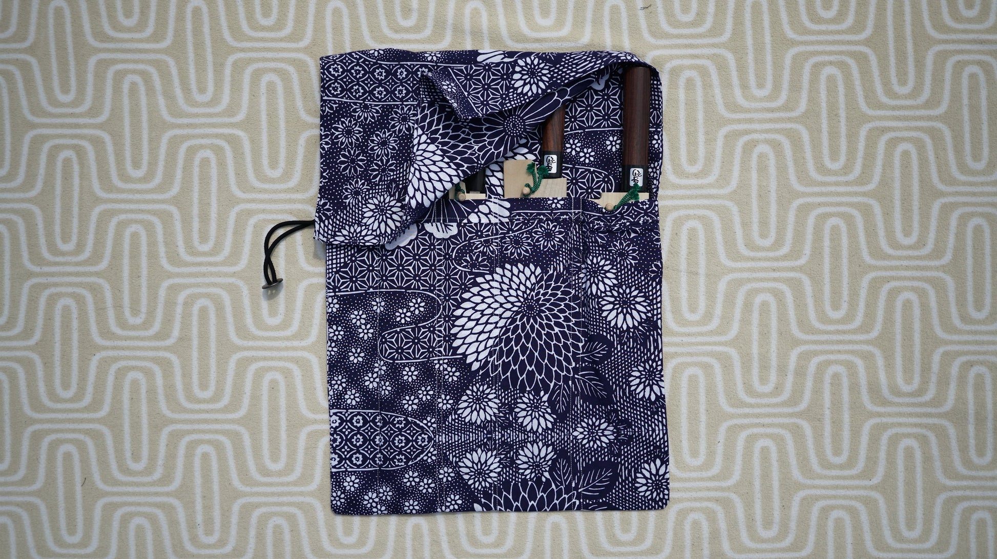 Hitohira Kimono Knife Roll Small (4 Pocket) | HITOHIRA