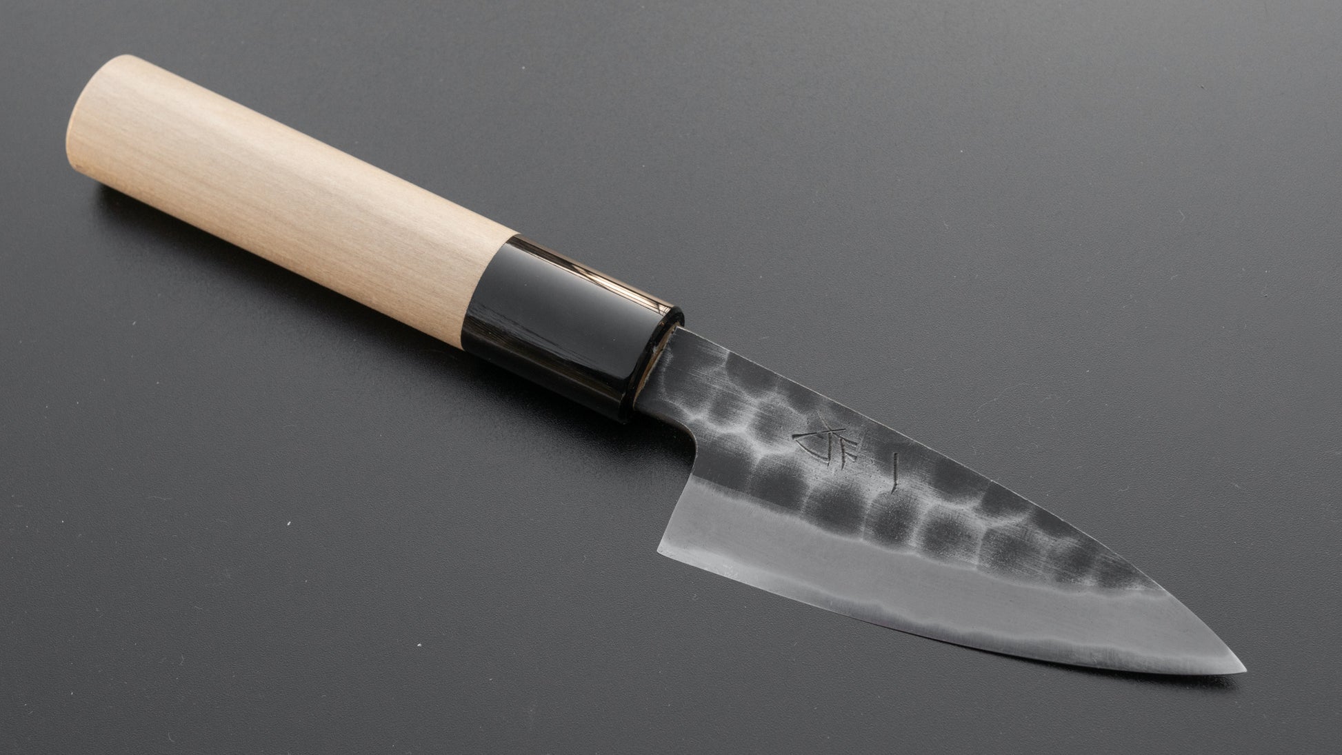 Hitohira Hinode Tsuchime White #2 Paring 90mm Ho Wood Handle - HITOHIRA