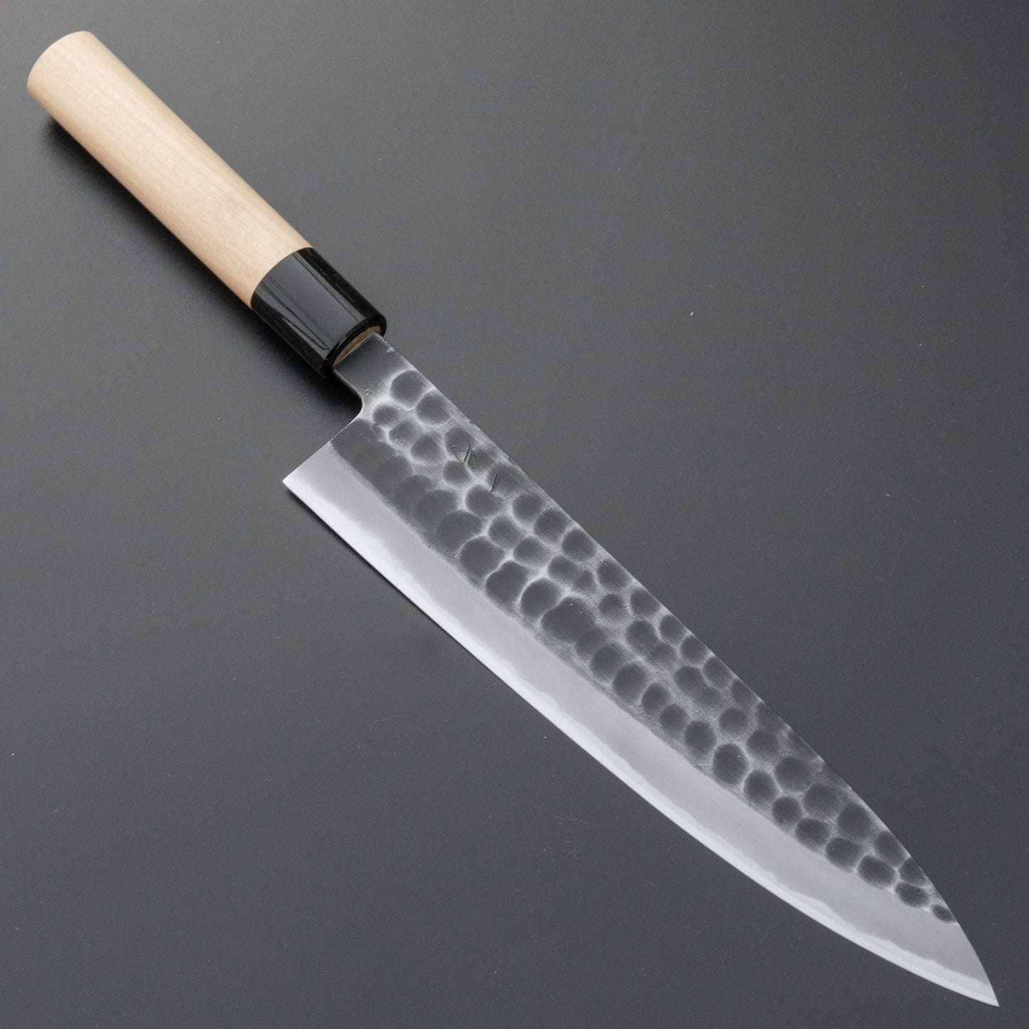 Hitohira Hinode Tsuchime White #2 Gyuto 240mm Ho Wood Handle | HITOHIRA