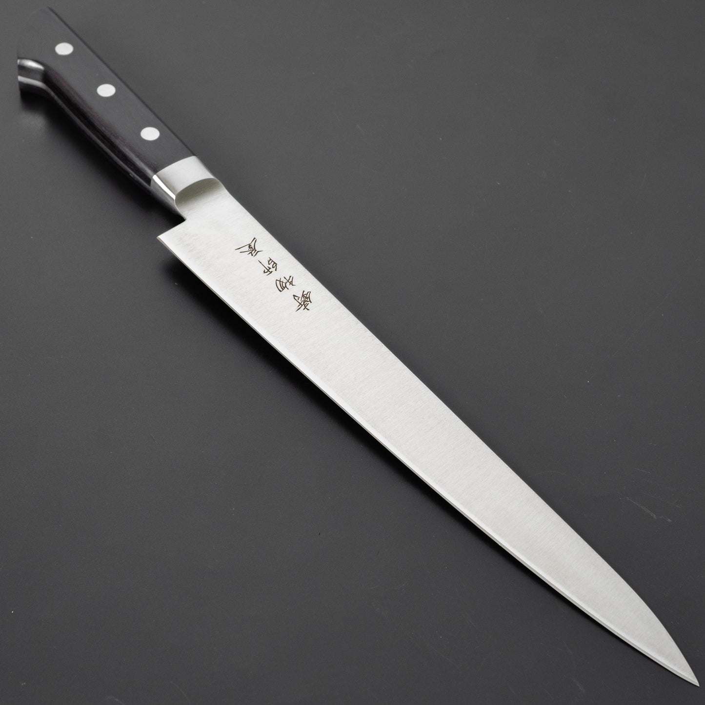 Hitohira Imojiya KF Stainless Sujihiki 240mm Pakka Handle - HITOHIRA