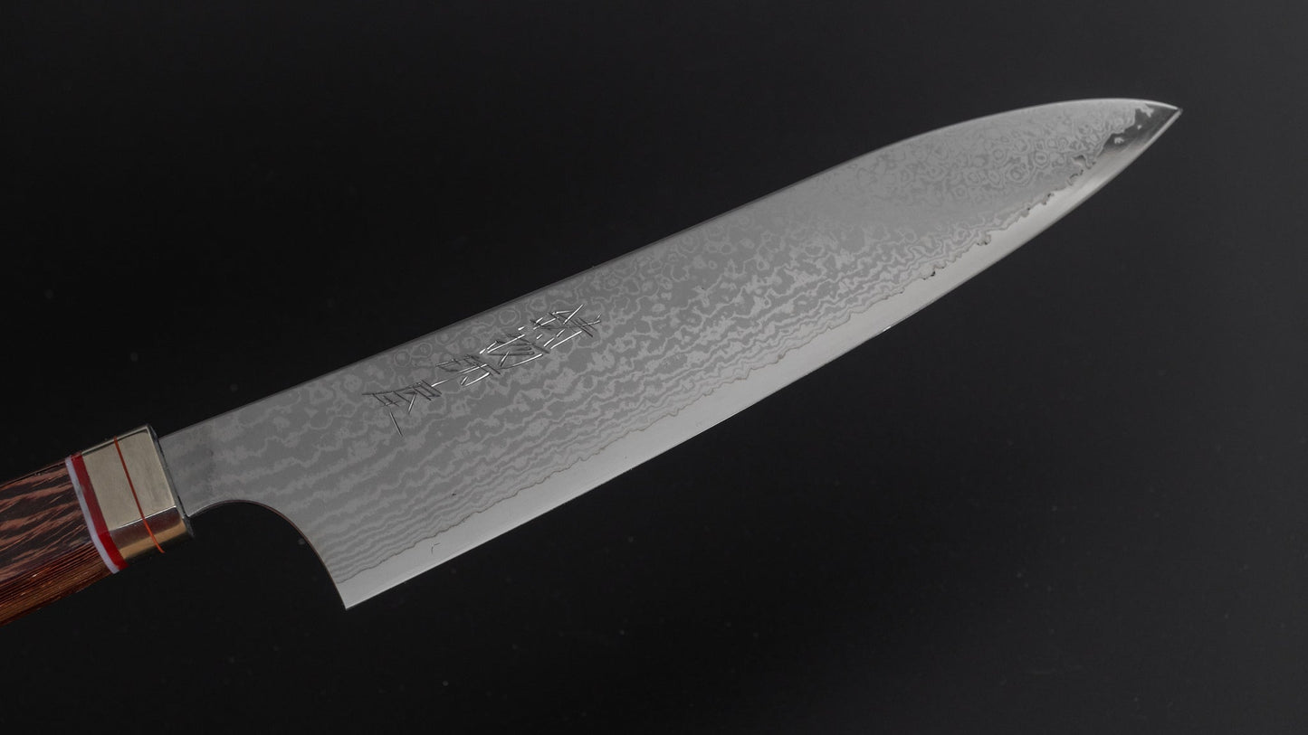 Hitohira Imojiya TH Damascus Gyuto 210mm Fusion Tagayasan Handle - HITOHIRA