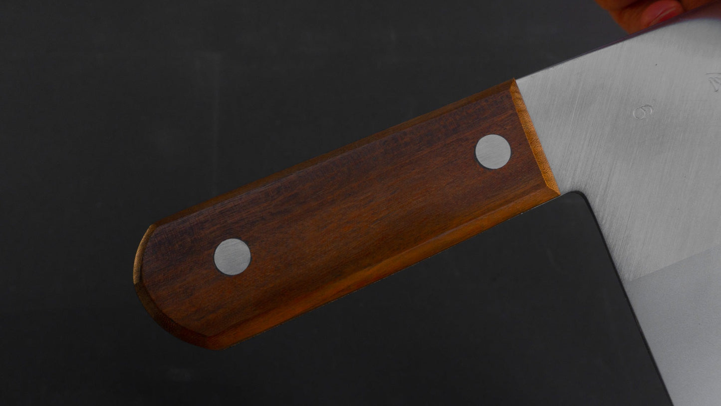 Tsubaya Molybdenum Chinese Cleaver 225mm Rosewood Handle (#6) | HITOHIRA