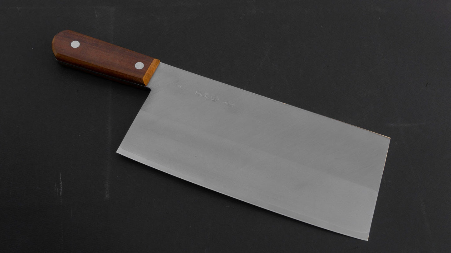 Tsubaya Molybdenum Chinese Cleaver 225mm Rosewood Handle (#6) | HITOHIRA