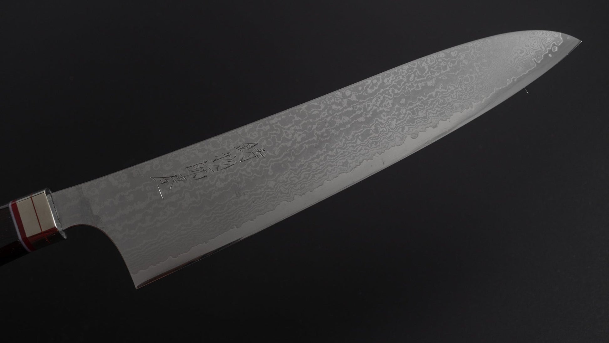 Hitohira Imojiya TH Damascus Gyuto 240mm Fusion Ebony Handle - HITOHIRA