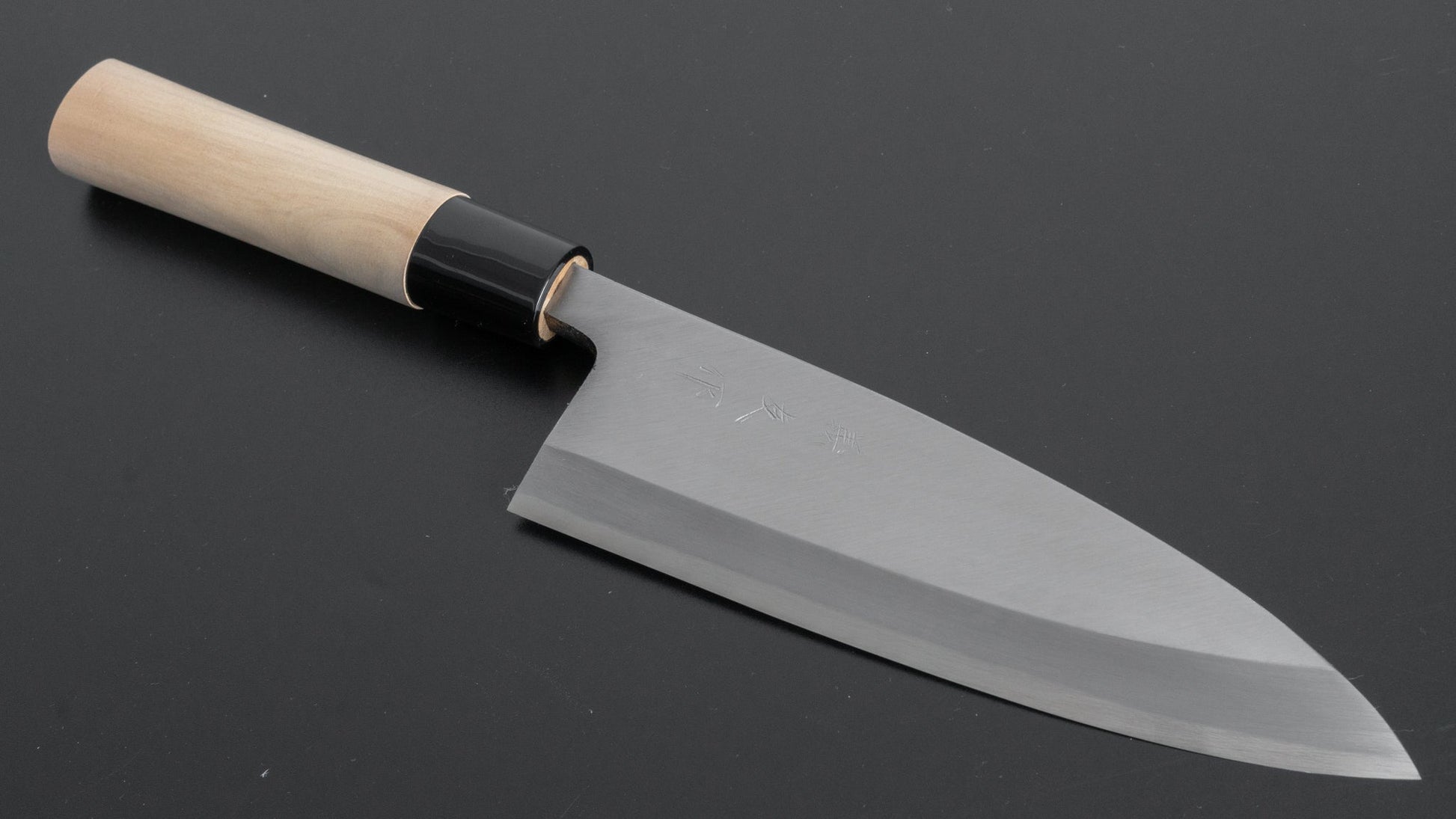 Morihei Yoshitomo Deba 165mm Poplar Handle - HITOHIRA