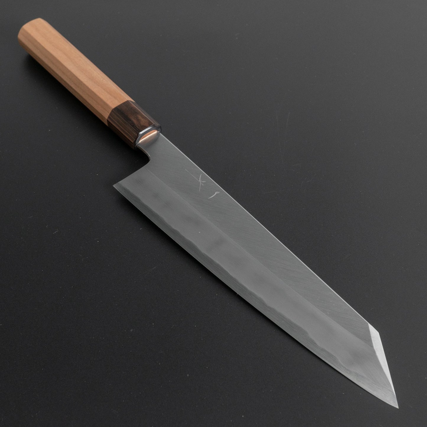 Hitohira Kikuchiyo Kyuzo White #2 Migaki Kiritsuke Gyuto 240mm Cherry Wood Handle - HITOHIRA