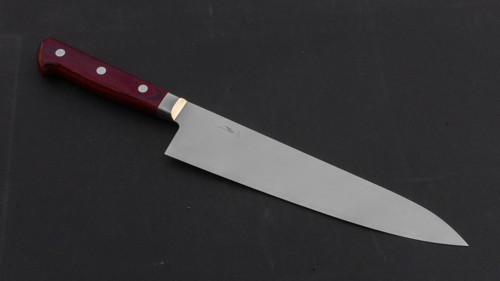 Hitohira TP Gyuto 210mm Wine Pakka Handle - HITOHIRA