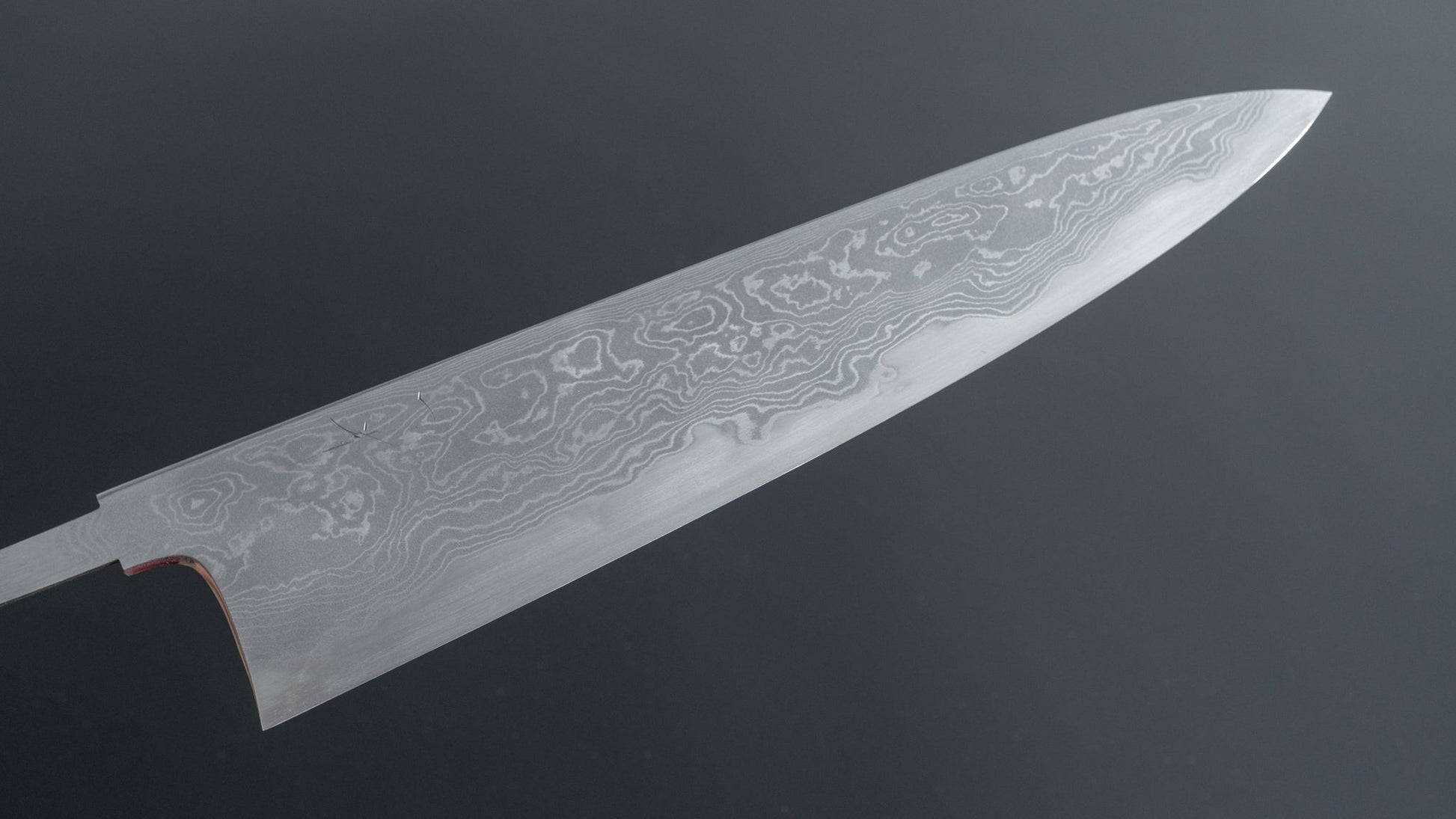 Hitohira Tanaka Kyuzo Blue #1 Damascus Gyuto 240mm (No Handle) - HITOHIRA