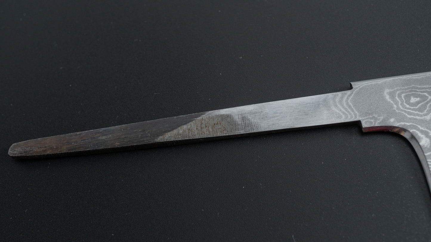 Hitohira Tanaka Kyuzo Blue #1 Damascus Gyuto 240mm (No Handle) - HITOHIRA