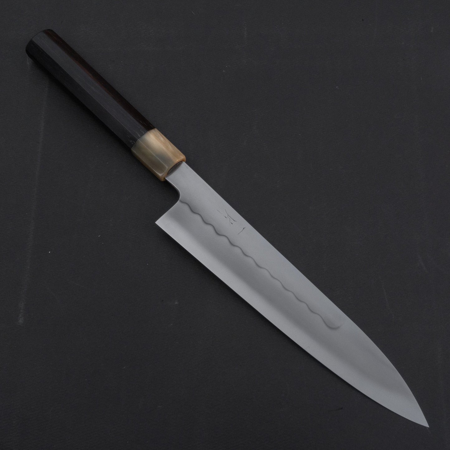 Hitohira Shiraki Yohei White Honyaki Gyuto 240mm Taihei Ebony Handle | HITOHIRA