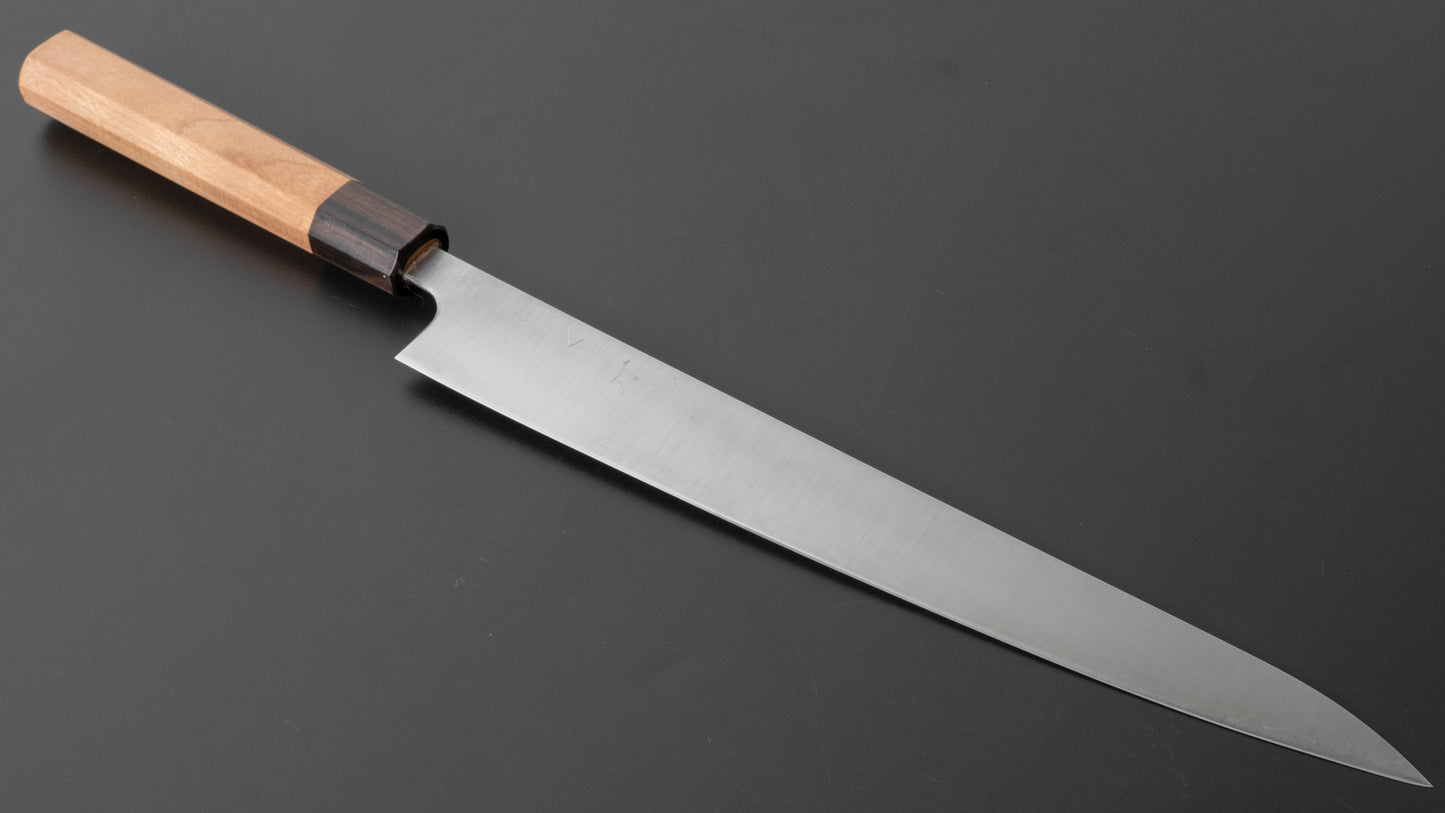 Hitohira Futana S3 Migaki Sujihiki 270mm Cherry Wood Handle - HITOHIRA