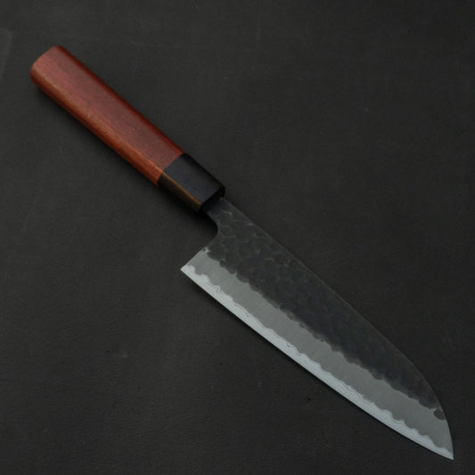 Hitohira Futana SB Kuro Tsuchime Santoku 170mm Satine Handle | HITOHIRA