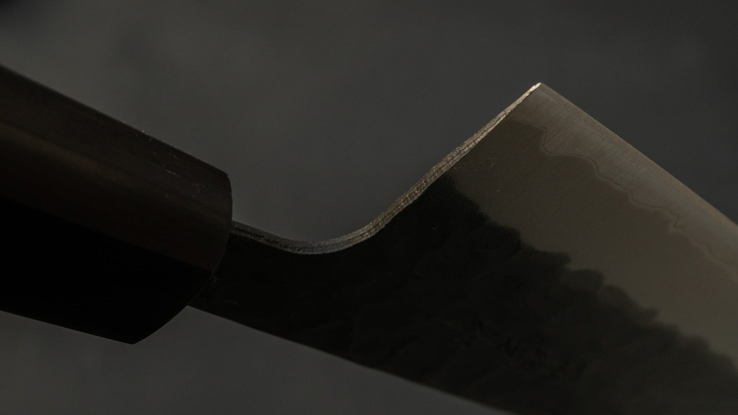 Hitohira Futana SB Kuro Tsuchime Santoku 170mm Satine Handle | HITOHIRA