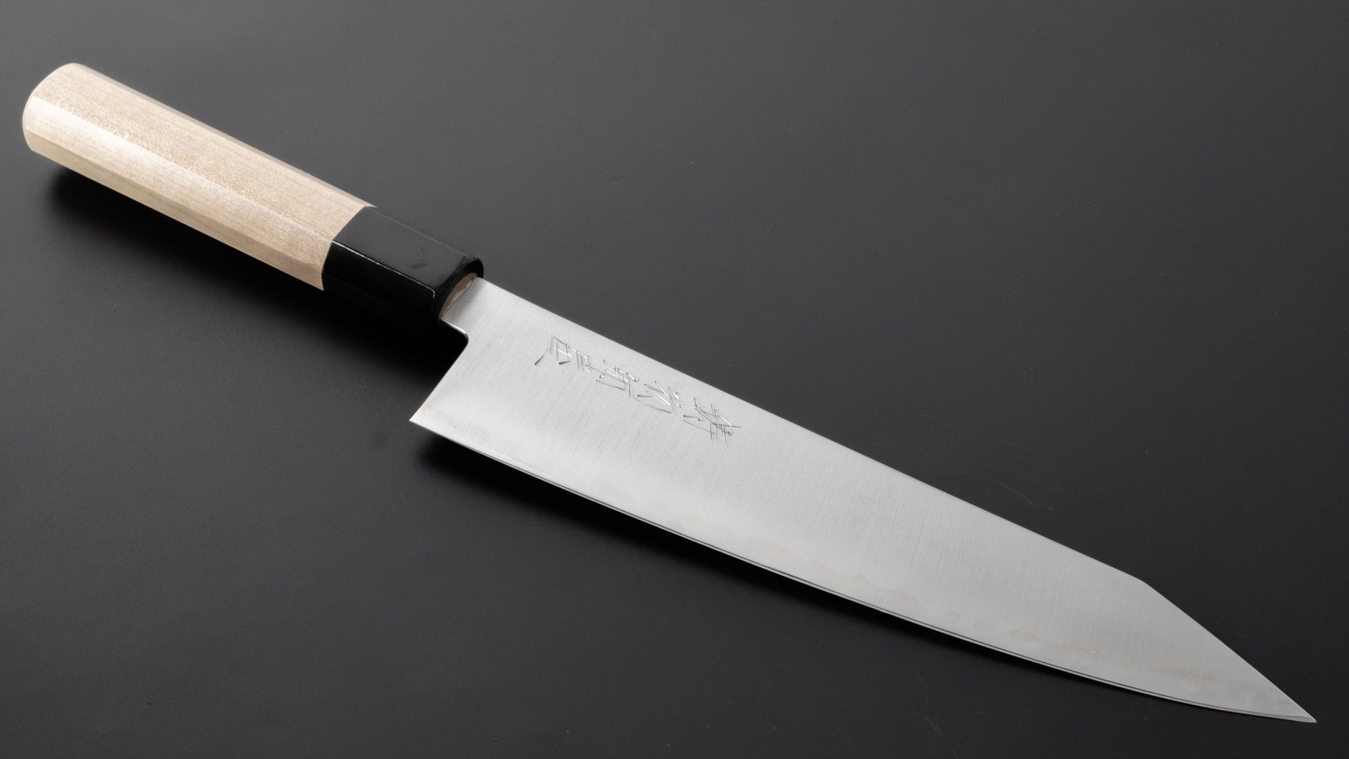 Hitohira Imojiya TH Blue Super Kiritsuke Gyuto 210mm Ho Wood Handle - HITOHIRA