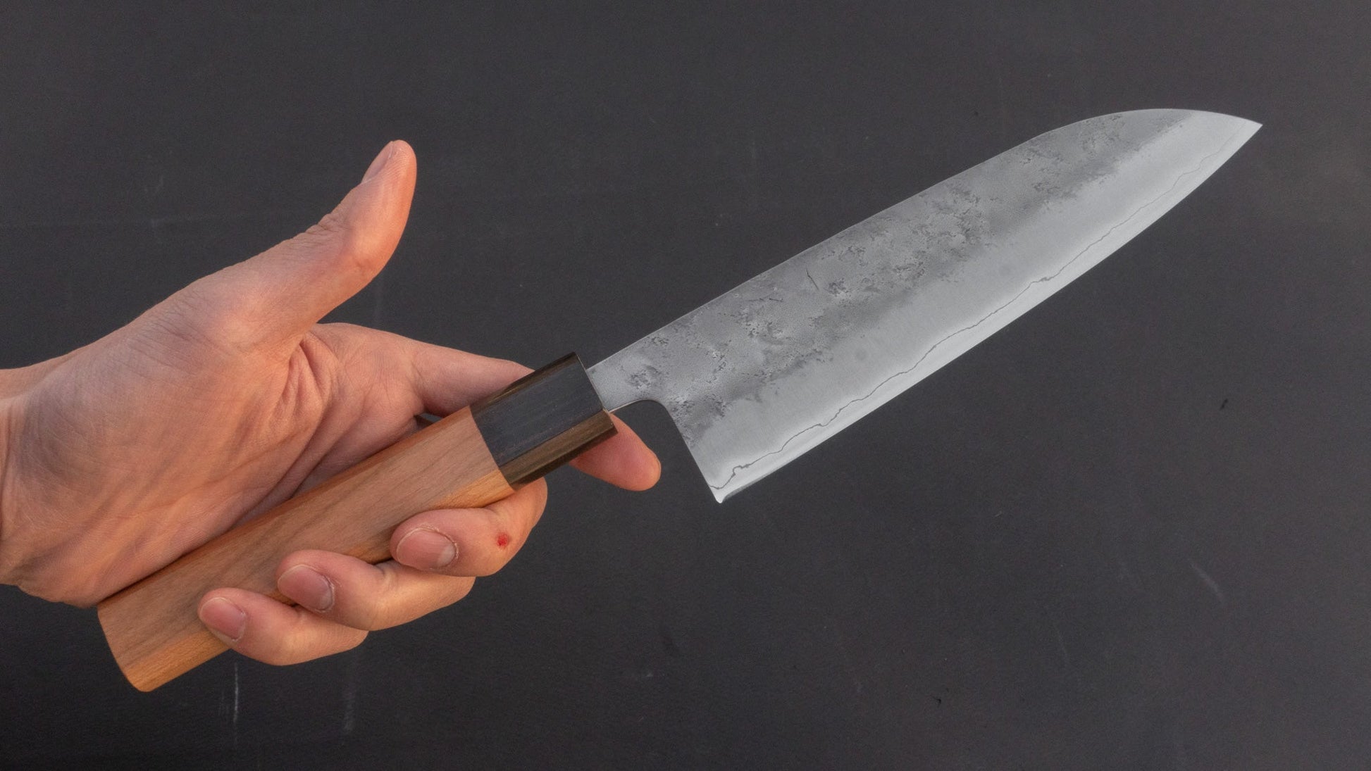 Hitohira Futana S3 Nashiji Santoku 170mm Cherry Wood Handle | HITOHIRA