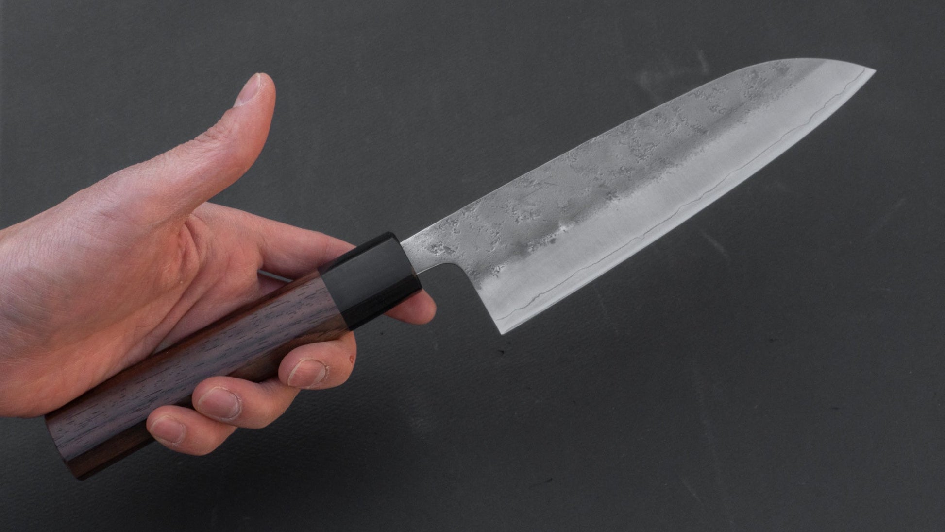 Hitohira Futana S3 Nashiji Santoku 170mm Rosewood Handle | HITOHIRA