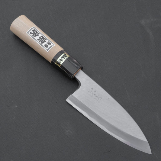 Morihei Munetsugu White #2 Deba 120mm Ho Wood Handle | HITOHIRA