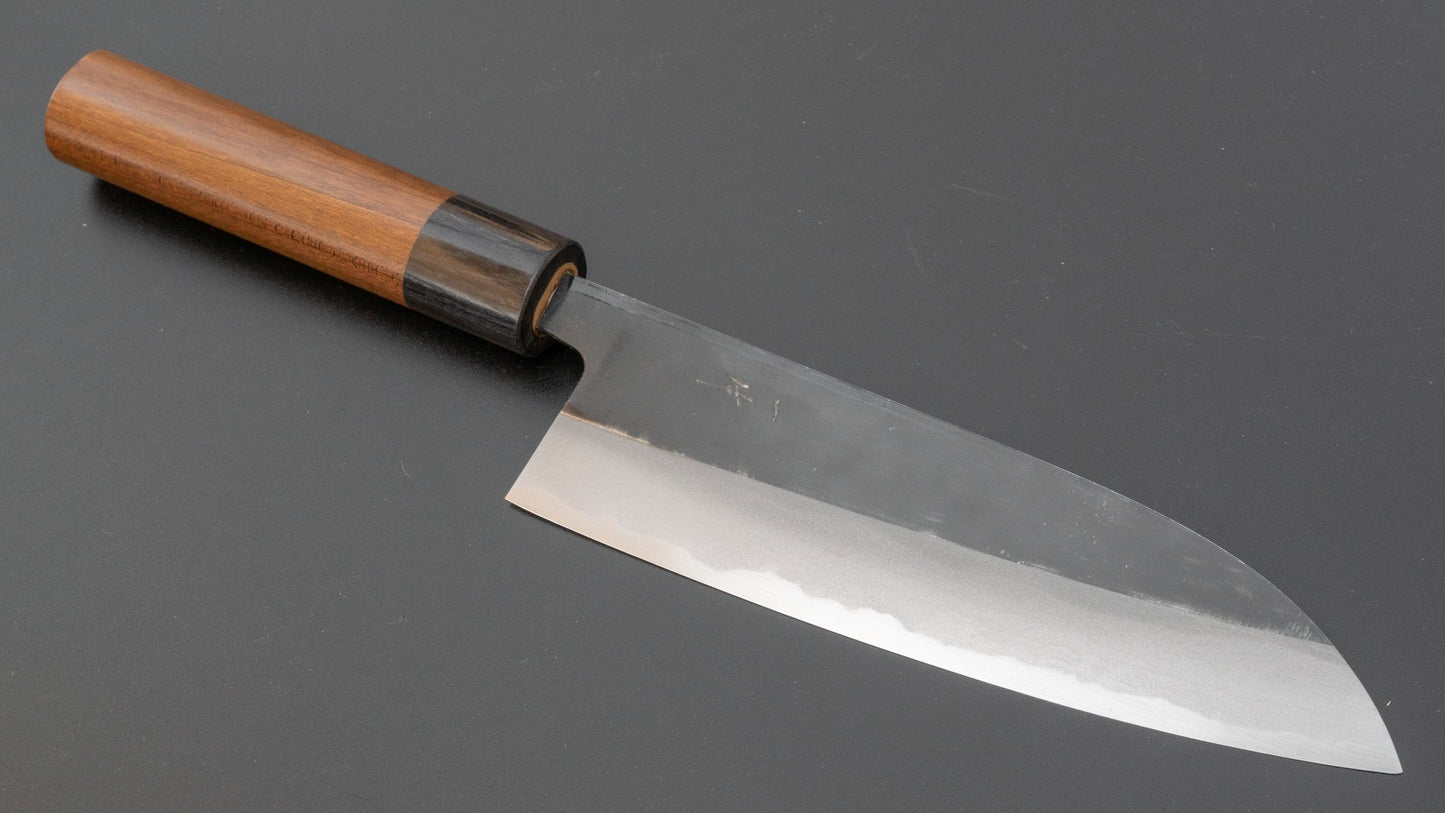 Hitohira MS Kurouchi Blue #2 Santoku 165mm Maple Handle | HITOHIRA