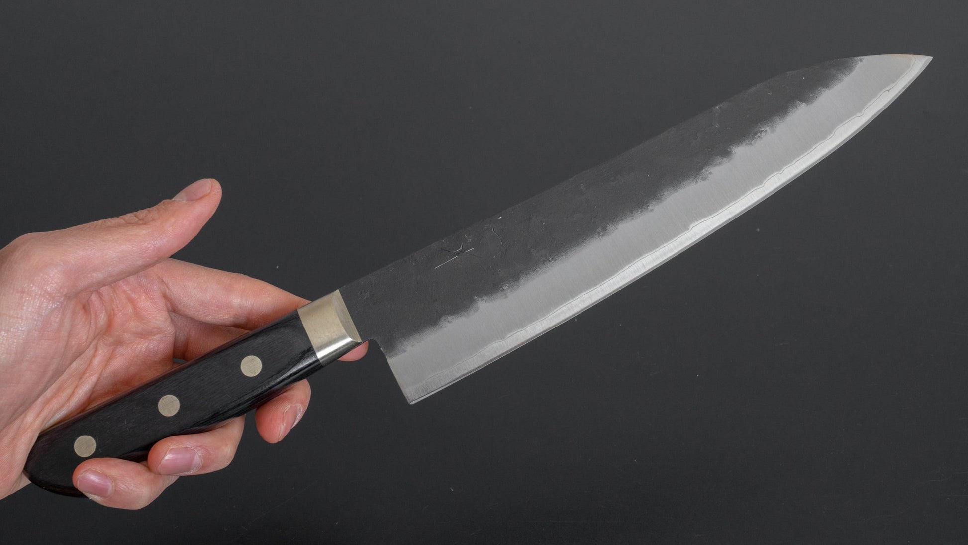 Hitohira Futana SB Kuro Nashiji Gyuto 210mm Pakka Handle (Yo) - HITOHIRA