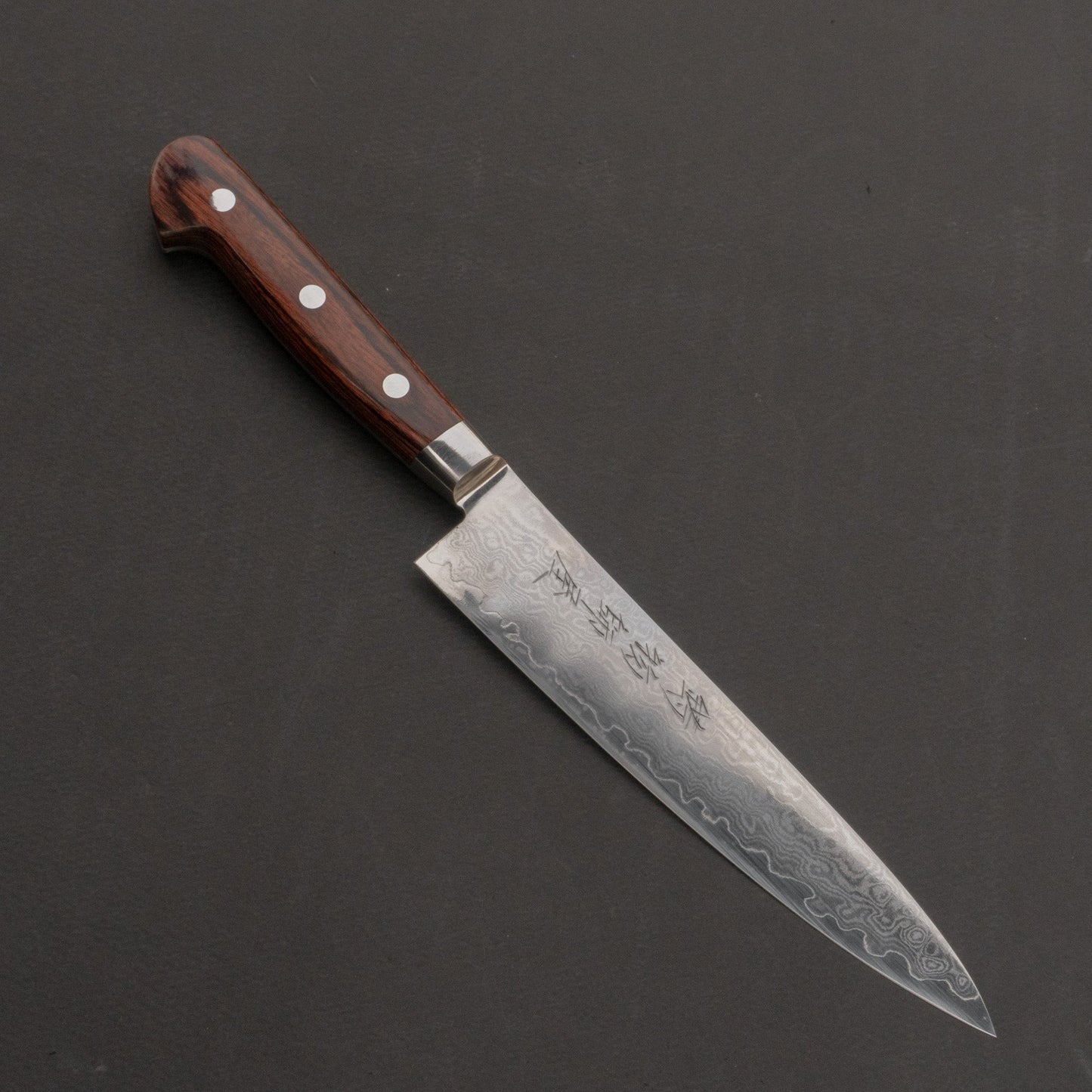 Hitohira Imojiya ST Damascus Petty 150mm Imitation Mahogany Handle | HITOHIRA