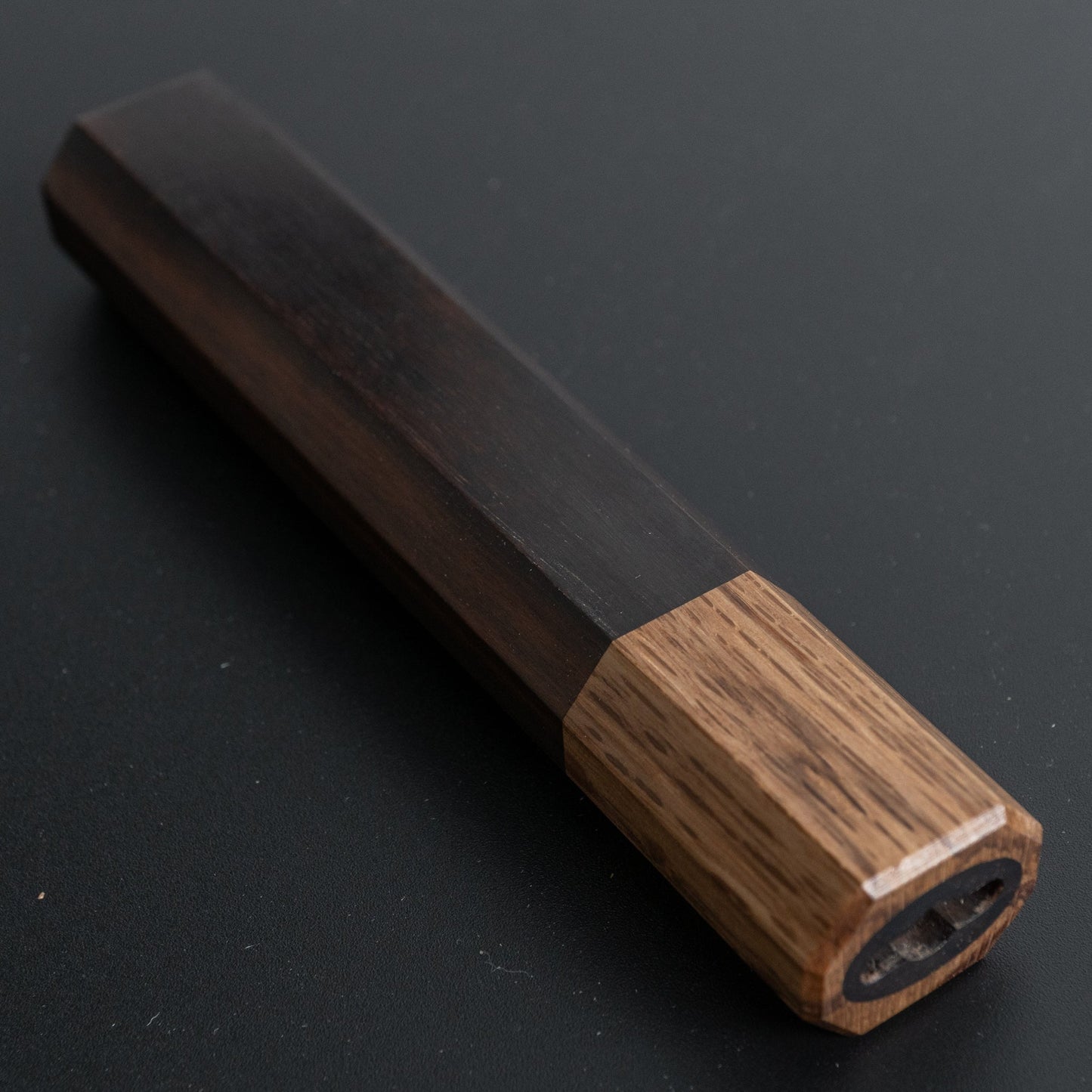 Hitohira WB Two-Tone Handle Makassar Ebony x Oak 130mm - HITOHIRA