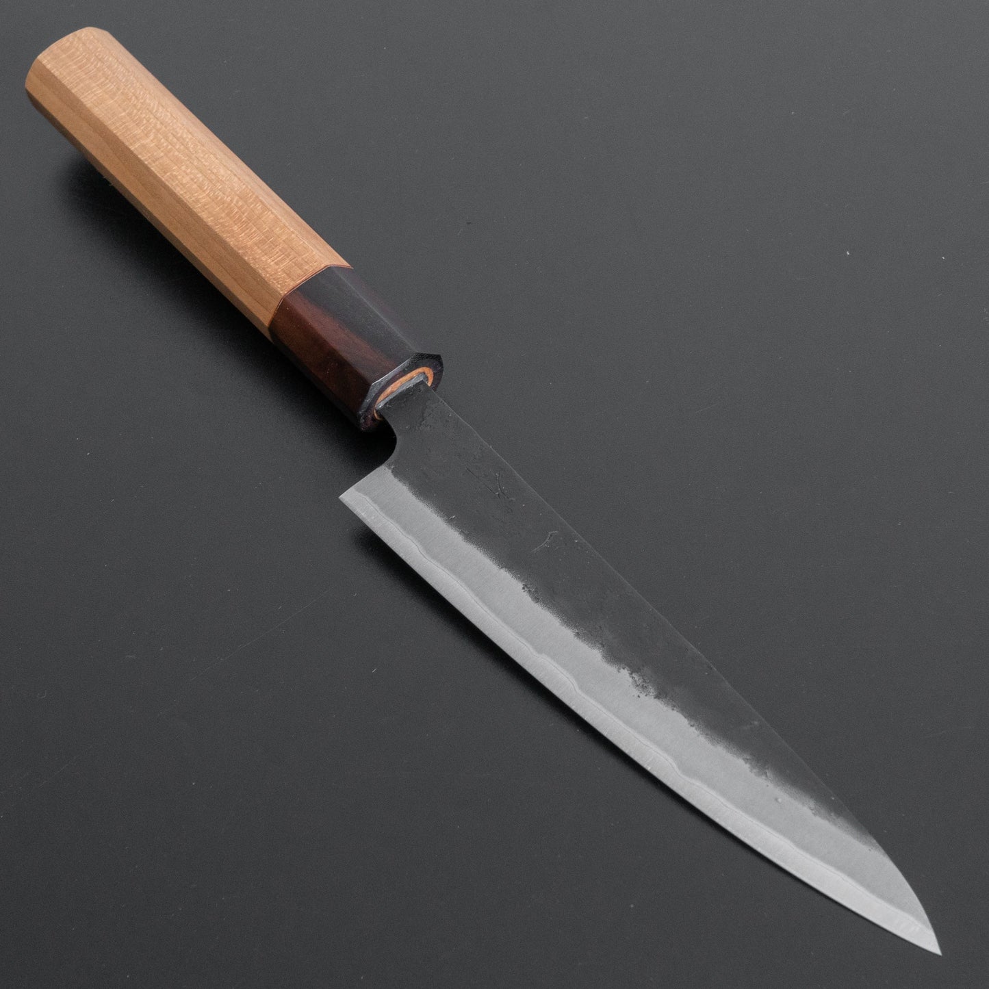 Hitohira Futana SB Kuro Nashiji Petty 135mm Cherry Wood Handle - HITOHIRA