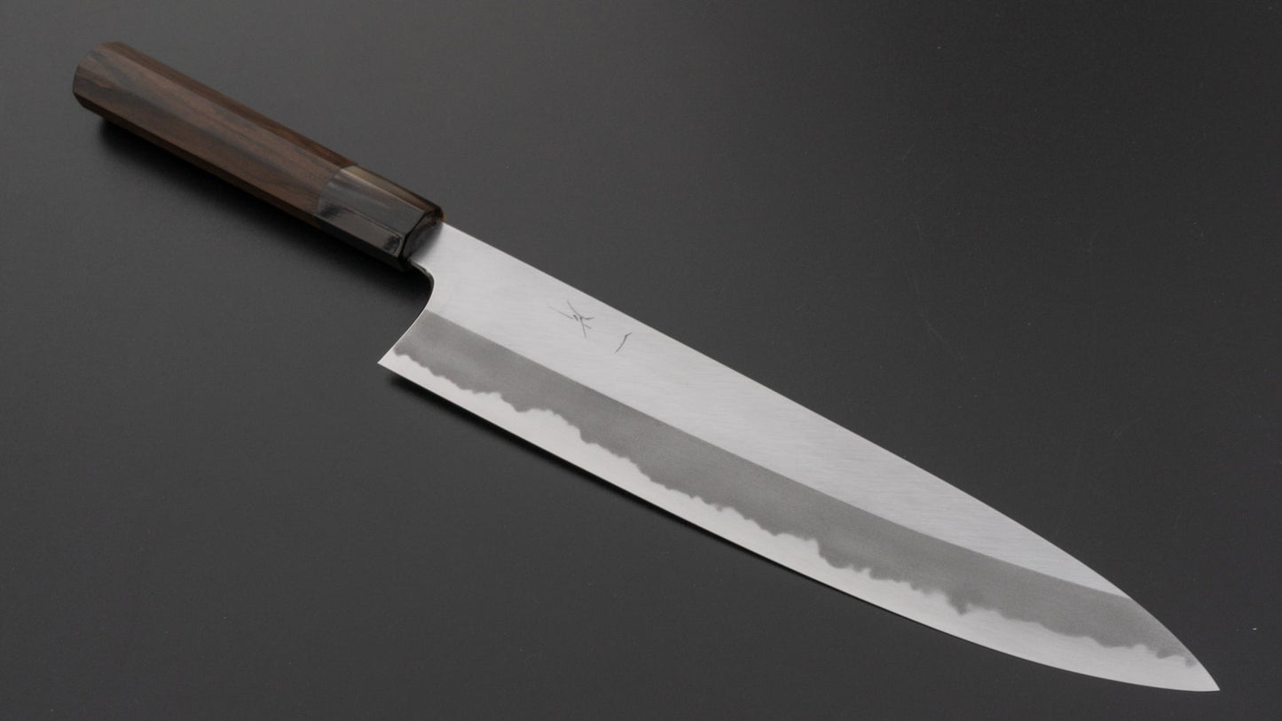 Hitohira Tanaka Kyuzo Blue #1 Migaki Gyuto 270mm Ziricote Handle | HITOHIRA