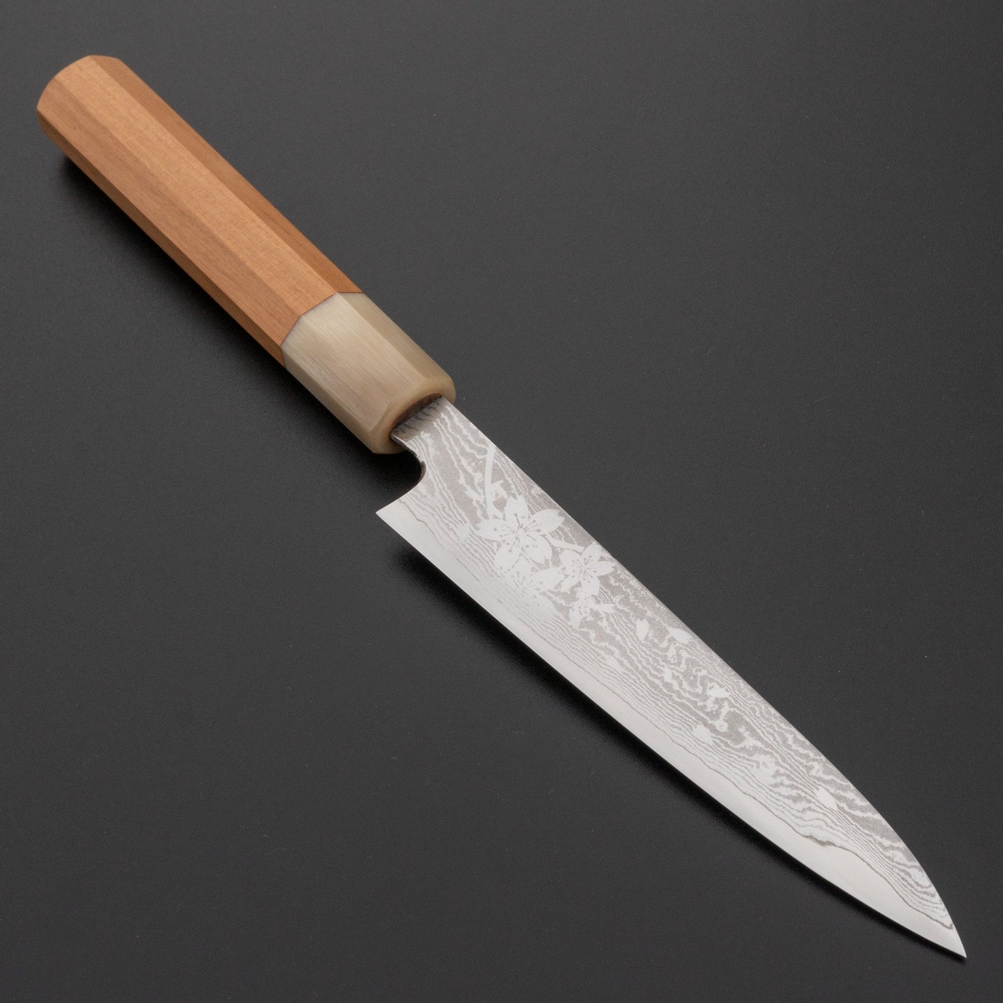 Hitohira Sakura Damascus Petty 150mm Sakura Handle | HITOHIRA