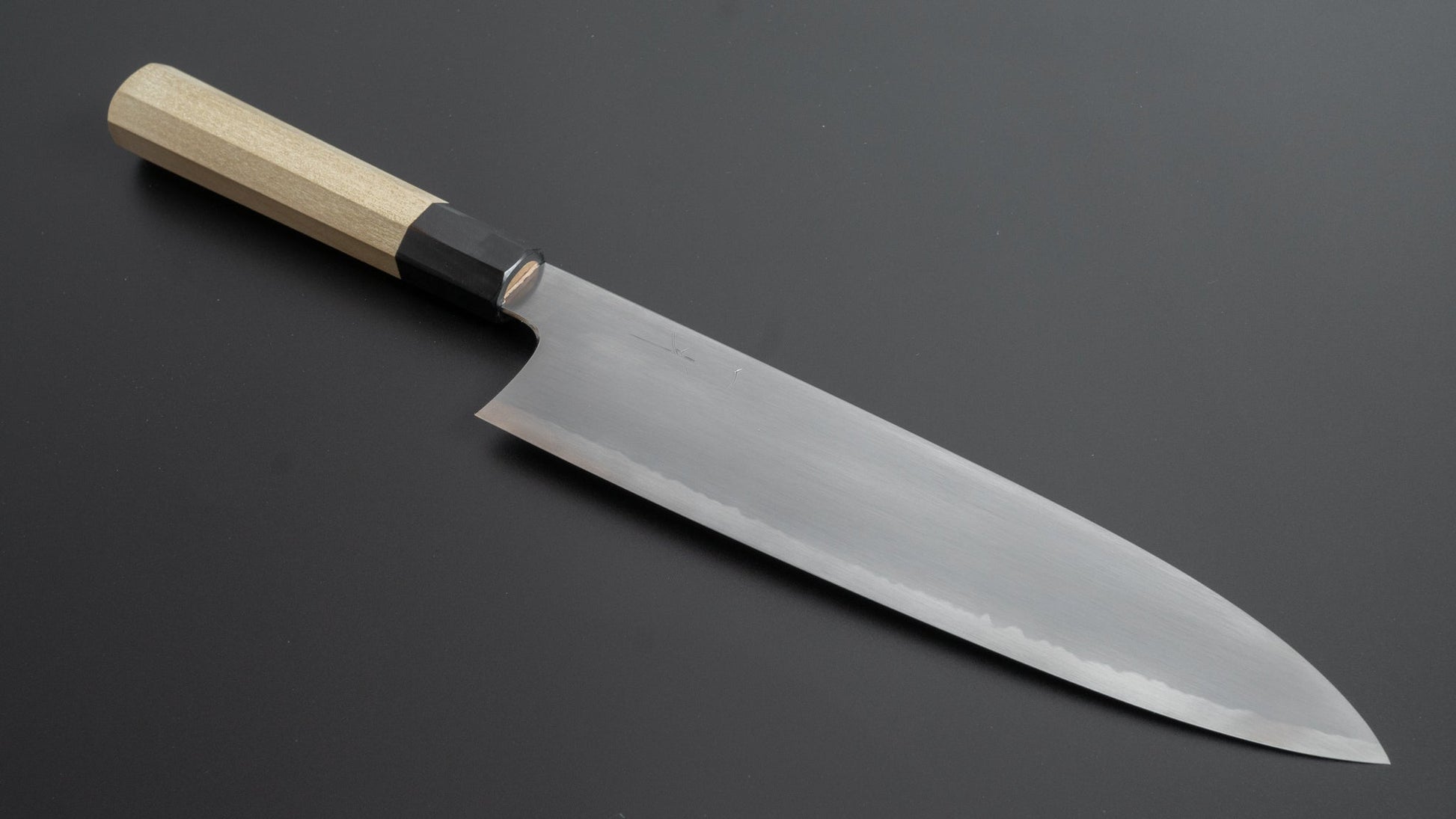 Hitohira Gorobei Rikichi White #2 Kasumi Gyuto 240mm Ho Wood Handle - HITOHIRA