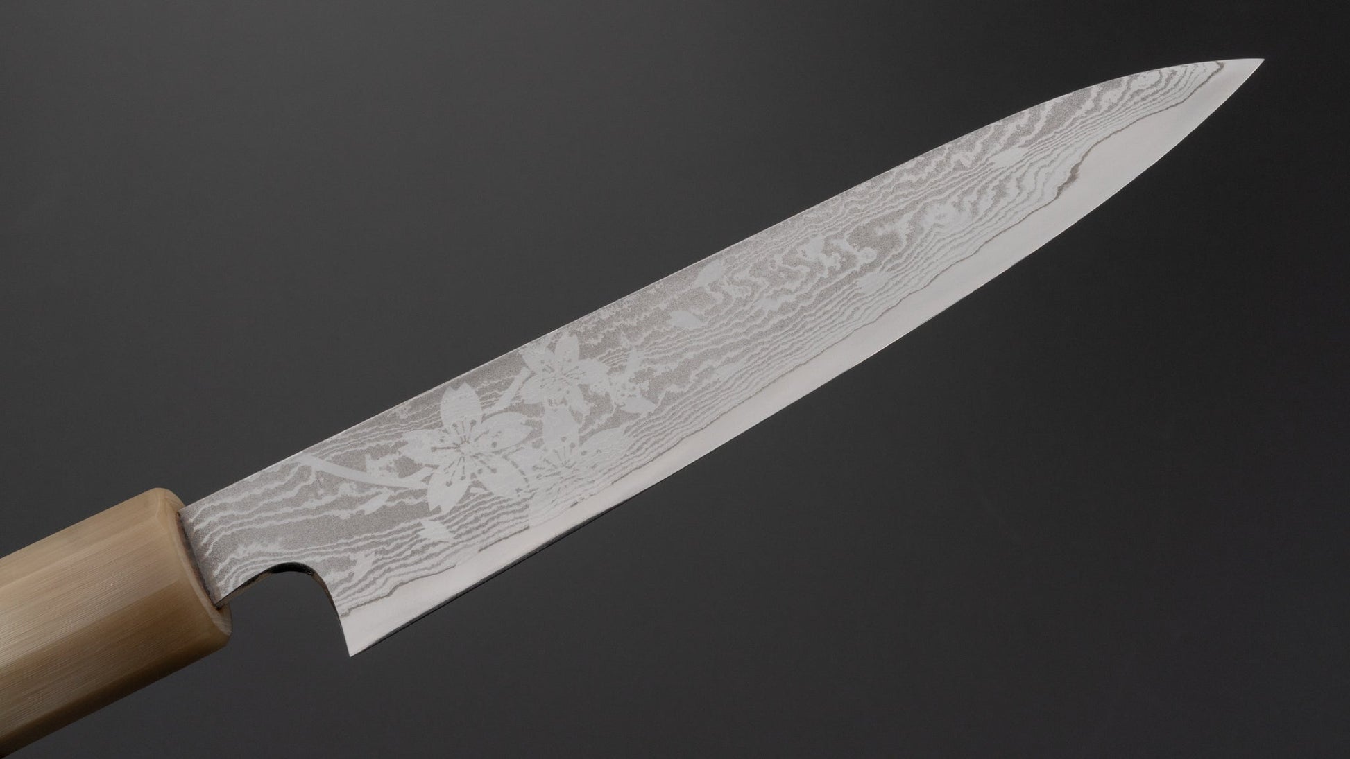 Hitohira Sakura Damascus Petty 150mm Sakura Handle | HITOHIRA