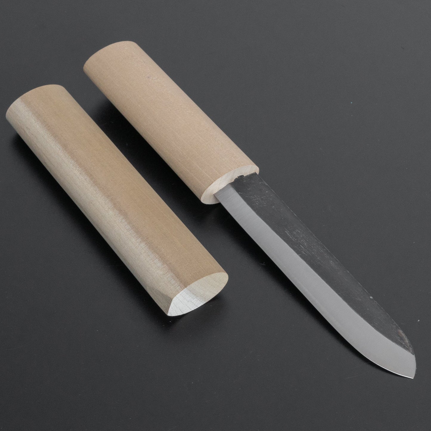 Mumei White #2 Kurouchi Makiri 135mm Ho Wood Handle - HITOHIRA