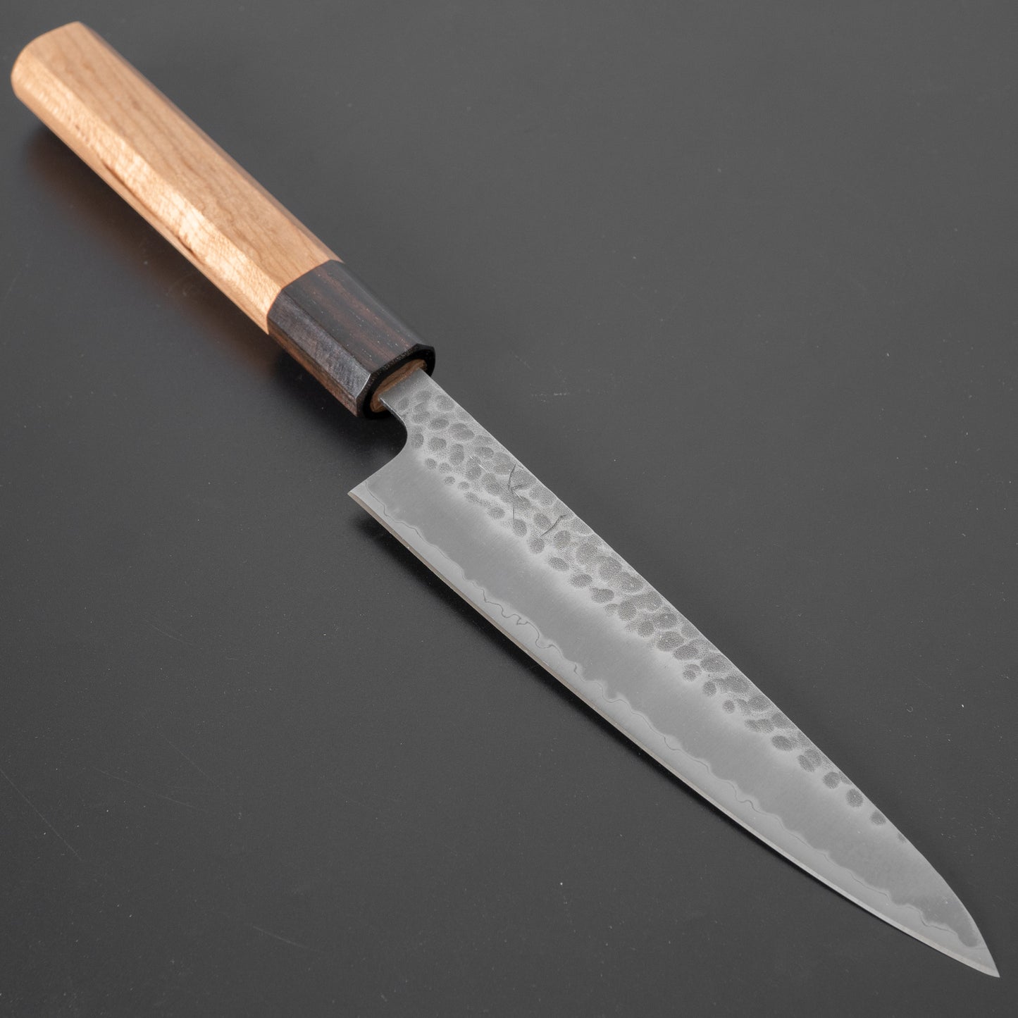 Hitohira Futana SB Migaki Tsuchime Petty 150mm Cherry Wood Handle - HITOHIRA