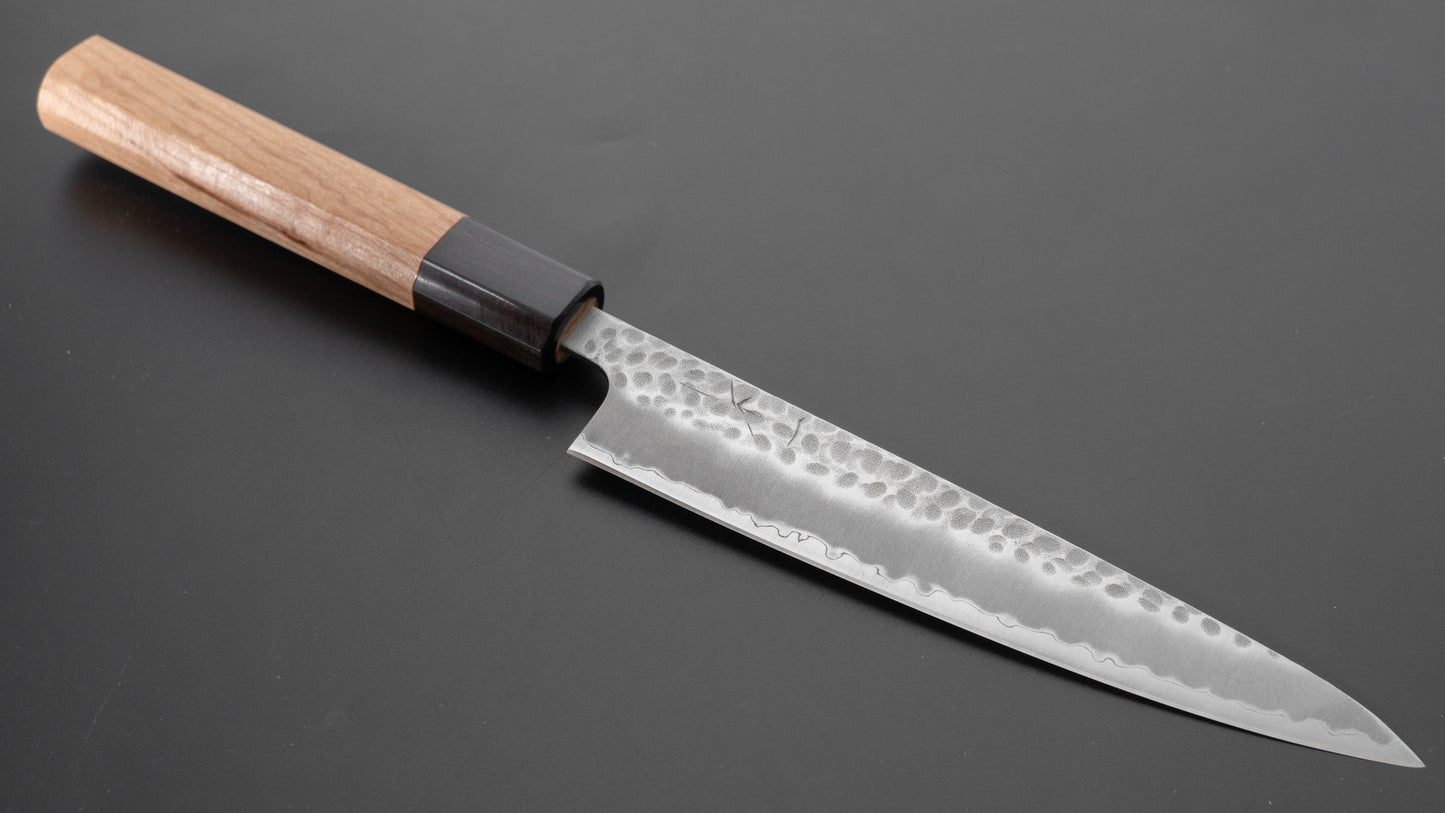 Hitohira Futana SB Migaki Tsuchime Petty 150mm Cherry Wood Handle - HITOHIRA