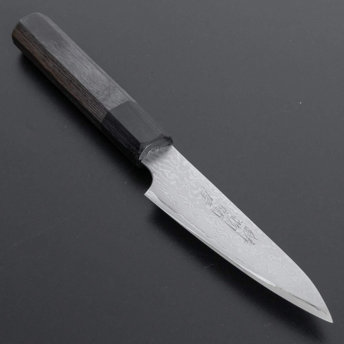 Hitohira Imojiya TH Damascus Paring 105mm Pakka Handle (Gray) - HITOHIRA