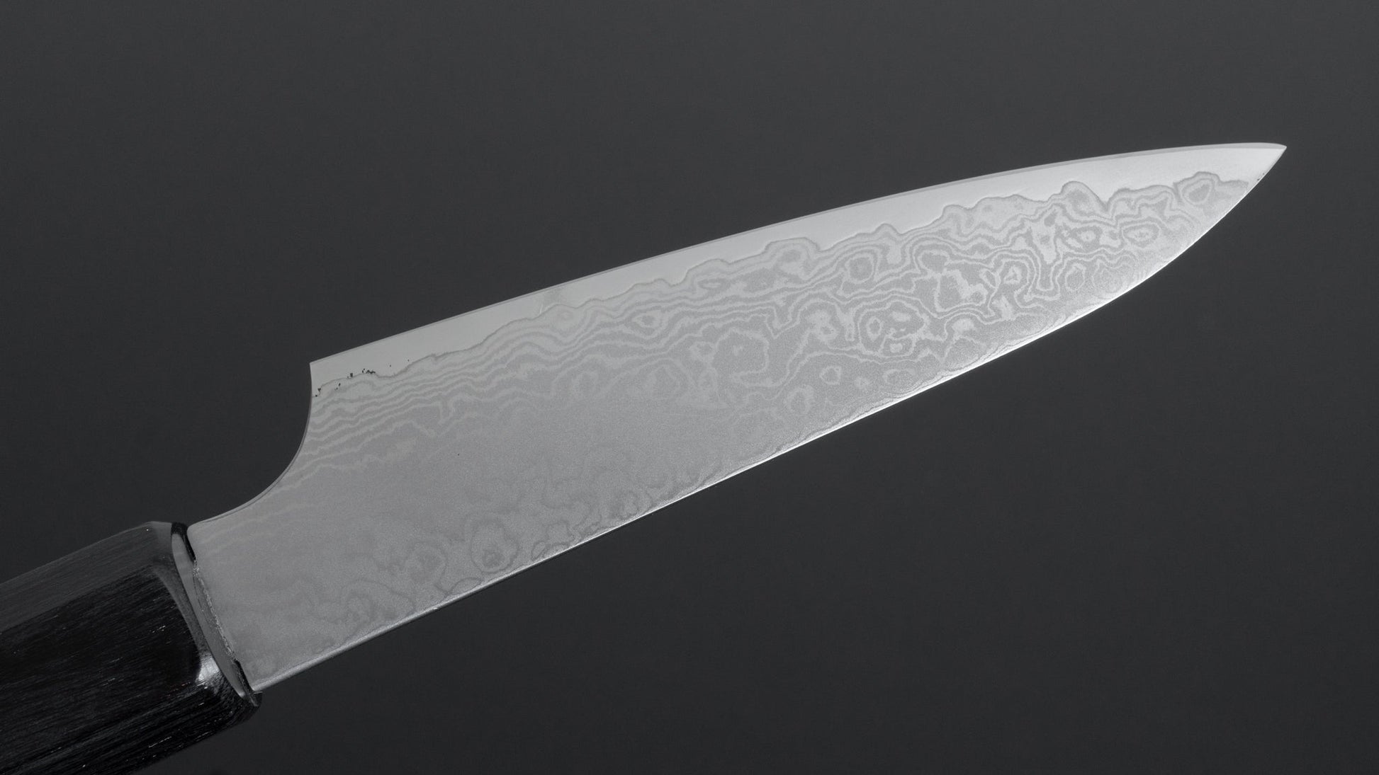 Hitohira Imojiya TH Damascus Paring 105mm Pakka Handle (Gray) - HITOHIRA